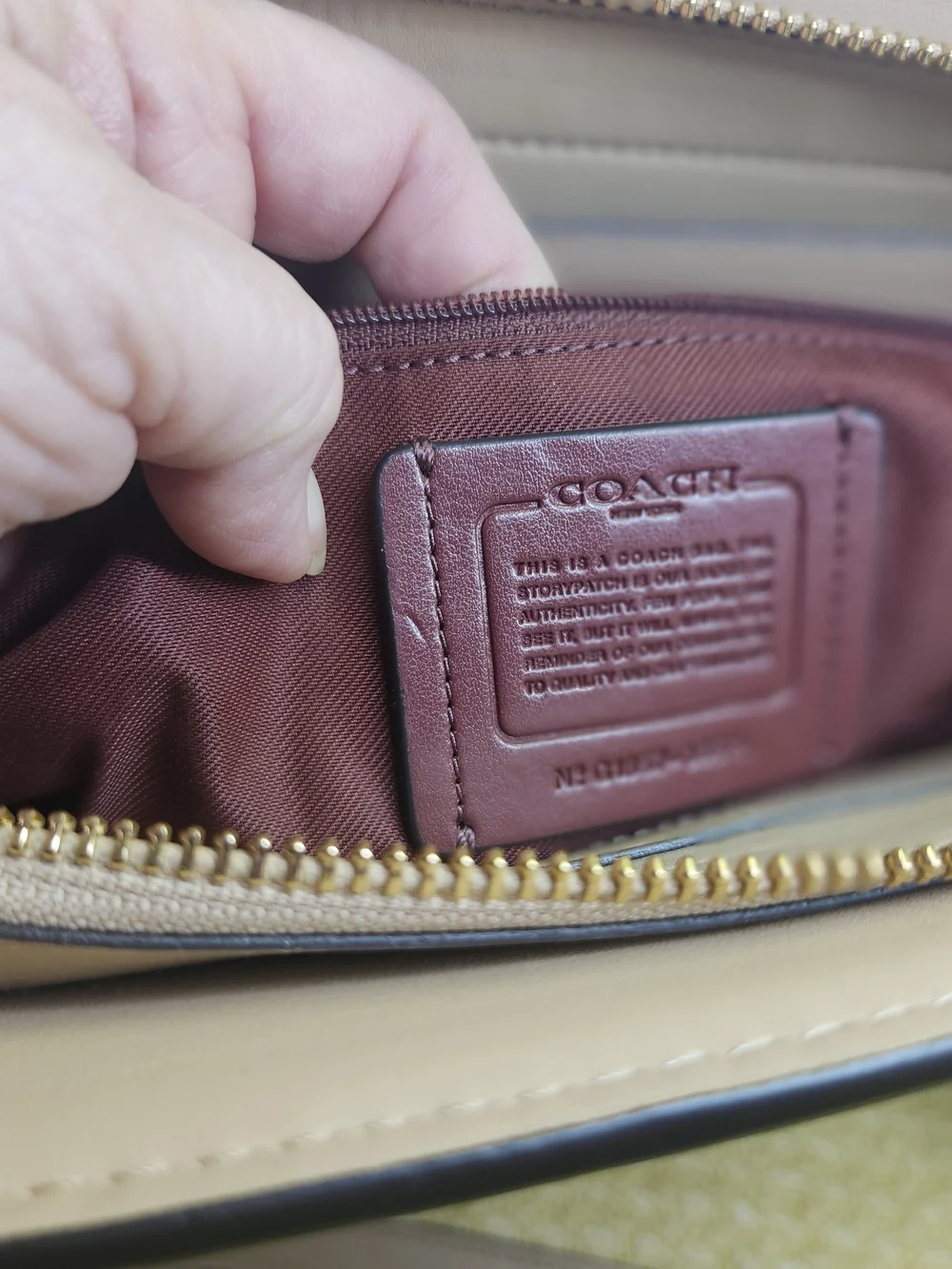 Coach Blush Leather Chain-Handle Shoulder Bag